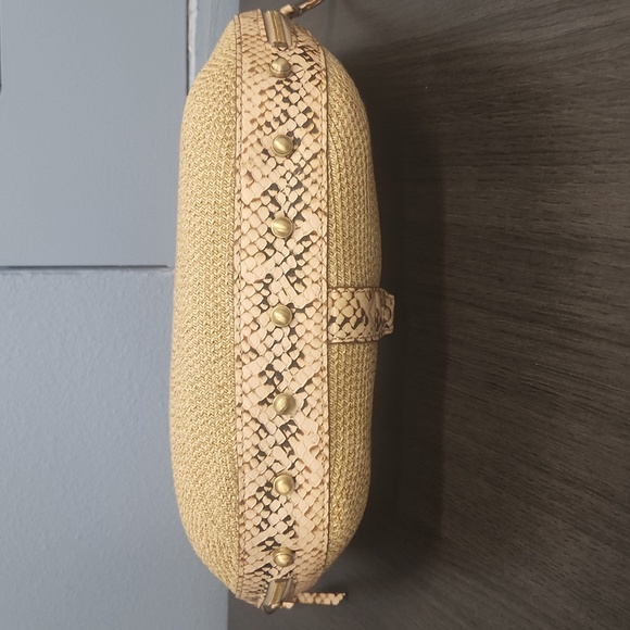 Host Pick! ERIC JAVITS - Jaqui bag with snakeskin accent NWOT - Picture 3 of 12